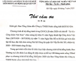 Thư cảm ơn từ LĐLĐ Q. Gò Vấp - Chương trình Đi bộ đồng hành năm 2020