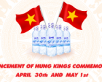 ANNOUNCEMENT OF HUNG KINGS COMMEMORATION, APRIL  30th  AND  MAY 1st 