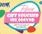 RECEIVE GIFT VOUCHER 100,000VND WITH PURCHASE OF 299,000VND