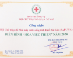 “HOA VIỆC THIỆN” – LAN TỎA NGHĨA TÌNH CỦA HỘI CHỮ THẬP ĐỎ SAPUWA