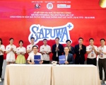 SAPUWA accompanied the press conference of the YBA HCM Trung Hau Cup Pickleball Tournament