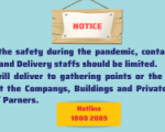 SAPUWA will deliver to gathering points or the designated positions at the Companys, Buildings and Private houses of Customers/ Parners.