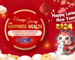 HAPPY SPRING AND HAPPINESS WEALTH/ CELEBRATE A PROSPEROUS LUNAR NEW YEAR WITH SAPUWA