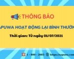 SAPUWA HOẠT ĐỘNG LẠI BÌNH THƯỜNG