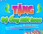 TẶNG BỘ ỐNG HÚT INOX KHI MUA THÙNG 48 CHAI 330ML