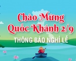 THÔNG BÁO NGHỈ LỄ QUỐC KHÁNH 2/9