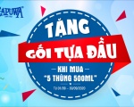 MỪNG LỄ 2/9 - TẶNG 01 GỐI TỰA ĐẦU KHI MUA 05 THÙNG 500ML