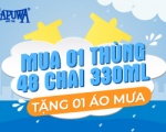 TẶNG 01 ÁO MƯA KHI MUA 01 THÙNG 48 CHAI 330ML