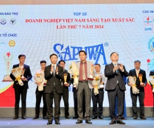 SAPUWA được vinh danh trong Top 10 Doanh nghiệp Việt Nam Điển hình Sáng tạo năm 2024