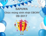 CHÚC MỪNG SINH NHẬT CB-CNV SAPUWA THÁNG 09/2017
