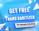 GET FREE 1 HAND SANITIZER WITH PURCHASE OF 300,000VND