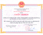 SAPUWA is honored to receive the certificate of merit from Go Vap District People's Committee